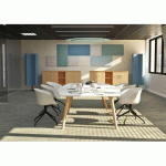 PANNEAU ACOUSTIQUE GARY WALL - 60 X 120 CM - ADHÉSIF - BLANC