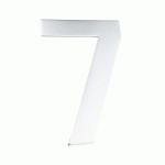 PLAQUE SIGNALÉTIQUE NUMÉRO OU LETTRE EN INOX POLI DÉCOUPÉ - 7 KARCHER DESIGN