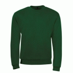 SWEAT PERSONNALISABLE CLASSIQUE MOLLETON EXPERT VERT PRAIRIE