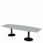 TABLE DE RÉUNION TONNEAU L.280 GRIS - QUADRIFOGLIO