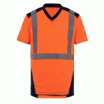 TEE-SHIRT HAUTE VISIBILITÉ - RÉFLÉCHISSANT - ORANGE - S - BALI T2S