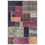 ALLOTAPIS - TAPIS PATCHWORK LAVABLE EN MACHINE ETHNIQUE KIRA MULTICOLORE 120X170 - MULTICOLORE