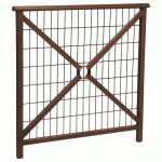BARRIÈRE LISBONNE 1 M STRUCTURE GRILLAGÉE - ZINC MARRON 8017 - PROCITY