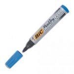 BIC MARQUEUR PERMANENT POINTE OGIVE CORPS PLASTIQUE ENCRE À BASE D'ALCOOL BLEUE 2000