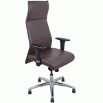 FAUTEUIL DE DIRECTION ALBACETE SIMILICUIR - BRUN