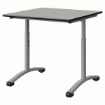 TABLE MALIBU 80X80 T3/T6 DL ST ISOSON GRIS 1400/NO GRIS 9006 - MANUTAN EXPERT