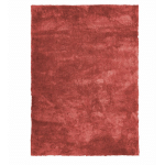 THEDECOFACTORY - COCOON - TAPIS À POILS LONGS TOUCHER LAINEUX ROUGE ARGILE 160X230 - ROUGE