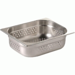 BAC GASTRONORME PERFORÉ ECO GN 1/2 VOGUE EN INOX - 150 MM