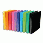 CLASSEUR 4 ANNEAUX EXACOMPTA IDERAMA - EN CARTE 18/10E - DOS 4 CM - A4 - COLORIS ASSORTIS - LOT DE 10