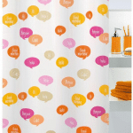 COLLECTION CIAO , RIDEAU DE DOUCHE EN TEXTILE 180 X 200, 100% POLYESTER, MULTICOLORE - SPIRELLA