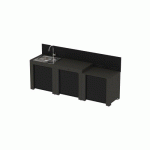 ENSEMBLE CUISINE CLASSIC - 3 MODULES GRIS CARGO ENO