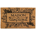 AUBRY GASPARD - PAILLASSON COCO INTÉRIEUR EXTÉRIEUR 75 X 45 CM MAISON DE CAMPAGNE