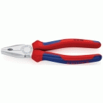 PINCE UNIVERSELLE 200MM AVEC TRANCHANT - GAINAGE BI-MATIÈRE - CHROMÉE - KNIPEX