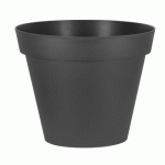 POT ROND GRIS ANTHRACITE - DIAMÈTRE 100 CM - 356 LITRES - TOSCANE 13634 EDA PLASTIQUES
