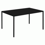 TABLE CANADA 120 X 80 CM ACIER - NOIR - JAYSO