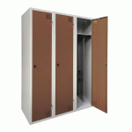 ARMOIRE SÉCHANTE IS 3 COLONNES À MORAILLON MARRON - MANUTAN COLLECTIVITÉS