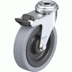 BLICKLE - ROULETTE PIVOTANTE À FREIN Ø 100MM BANDAGE CAOUTCHOUC SBR 70KG - LRA-VPA 100K-FI
