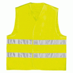 DELTAPLUS GILET DE SÉCURITÉ HAUTE VISIBILITÉ GILP2 - MIXTE - À SCRATCH - JAUNE FLUO