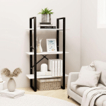 VIDAXL - TAGÈRE DE RANGEMENT BLANC 60X30X105 CM BOIS DE PIN MASSIF