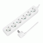 LOT DE 3 - MULTIPRISE, 6 PRISES, SANS INTERRUPTEUR, NOIR
