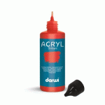 LOT DE 5 - DARWI FLACON DE 80 ML DE PEINTURE ACRYLIQUE UNIVERSELLE BRILLANTE - VERMILLON