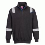 PORTWEST FR710 SWEAT RÉSISTANT À LA FLAMME WX3 NOIR - TAILLE S