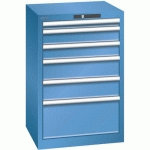 ARMOIRE BLEU CAP. 564X572X850 AVEC 6 TIR. 75KG _ 78.953.040 - LISTA