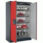 ARMOIRE SÉCURITÉ Q-CLASSIC-90 Q90.195.120 GRIS/ROUGE - MANUTAN COLLECTIVITÉS