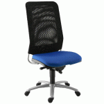 CHAISE DE BUREAU DIAZ CONTACT SYNCHRONE PIÈTEMENT ALU ASSISE COLORIS BLEU - MANUTAN COLLECTIVITÉS