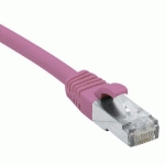 CORDON RJ45 CATÉGORIE 6A F/UTP LSOH SNAGLESS ROSE - 15 M