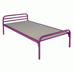 EVOLUTION LIT CONFORT SOMMIER AGGLOMÉRÉ 90X200 RAL 4006 FUSCHIA - MANUTAN COLLECTIVITÉS
