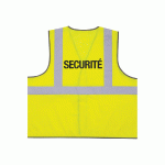 GILET DE SIGNALISATION SÉCURITÉ JAUNE XL