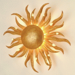 HOLLÄNDER APPLIQUE FASCINANTE SOLEIL DORE  Ø 45 CM