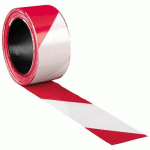 LOT DE 3 - RUBAN DE SIGNALISATION ROUGE ET BLANC - 500 M X 8 CM