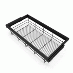 PANIER COULISSANT POUR DRESSING - LARGEUR 782 MM - NOIR EMUCA
