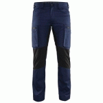 PANTALON DE TRAVAIL SERVICES STRETCH MARINE/NOIR TAILLE 40C - BLAKLADER