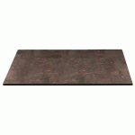 PLATEAUX TABLE 70 X 70 CM STRAT ÉP. 10 MM - EFFET CORTEN - S-CAB