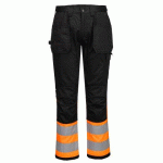 PORTWEST CD858 PANTALON HV WX2 ECO À POCHES HOLSTER CLASSE 1 ORANGE/NOIR - TAILLE 38 - STANDARD