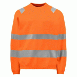 PROJOB 6106 SWEATSHIRT COL ROND - EN ISO 20471 CLASSE 3 ORANGE - TAILLE S