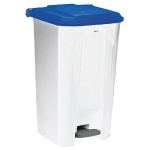 ROSSIGNOL POUBELLE À PÉDALE HACCP 100 L UTILO - BLANC / BLEU