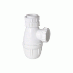 SIPHON LAVABO PVC BLANC D32 À LA HAUTEUR RÉGLABLE - VALENTIN - 00 610300 001 00