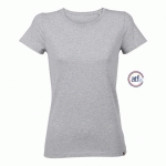 TEE-SHIRT PERSONNALISABLE FEMME EN COTON GRIS CHINÉ