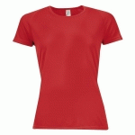 TEE-SHIRT PERSONNALISABLE MULTITECH PESFÉMININ ROUGE