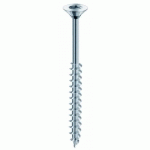 VIS À BOIS - TÊTE FRAISÉE - FILETAGE PARTIEL - 6X40 MM - 100 PIÈCES VISWOOD