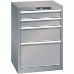 ARMOIRE GRIS PIGEON 564X572X800 AVEC 4 TIR. 75KG - LISTA