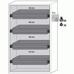 ARMOIRE SÉCURITÉ S-PHOENIX-90 S90.196.120.FDAS JAUNE - ASECOS