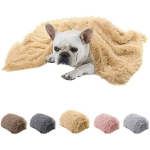 COUVERTURE MOELLEUSE POUR CHIEN, COUVERTURES CHAUDES EN FAUSSE FOURRURE POUR CHIENS, CHATS, COUVERTURE RÉVERSIBLE DOUBLE COUCHE LAVABLE POUR LIT DE