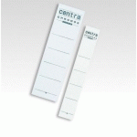 ETIQUETTE NON ADHÉSIVE CLASSEUR CHROMOS 190 X 55 MM ESSELTE BLANCHE - PAQUET DE 10