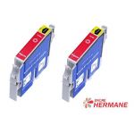 LOT DE 2 CARTOUCHES COMPATIBLE EPSON T0323 MAGENTA