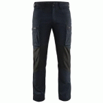 PANTALON DE TRAVAIL SERVICES STRETCH MARINE FONCÉ/NOIR TAILLE 56C - BLAKLADER